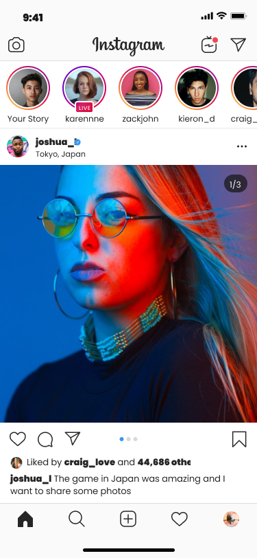 UHB_インスタグラム_ホーム